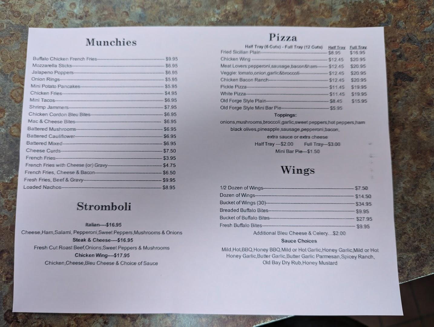 Shady Side Tavern Menu image 5